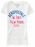 Camiseta Aeropostale W.34th NYC Branca