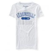 Camiseta Feminina Aeropostale ATHLETIC Com Aplique - Branca
