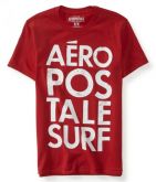 Camiseta Masculina Aeropostale AERO SURF STACKED - Vermelho