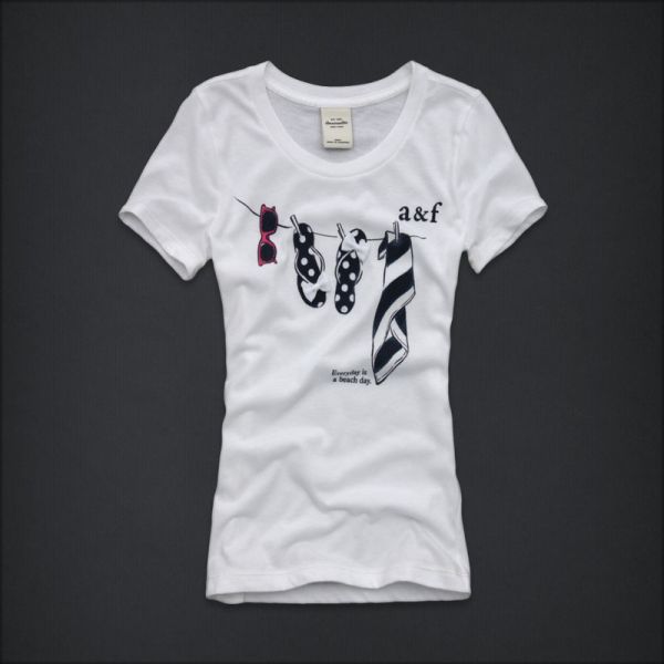 Camiseta Feminina Abercrombie & Fitch - Branca