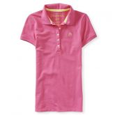 Polo Feminia Aeropostale A87 SOLID PIQUÉ - Rosa