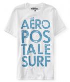 Camiseta Masculina Aeropostale AERO SURF STACKED - BRANCA